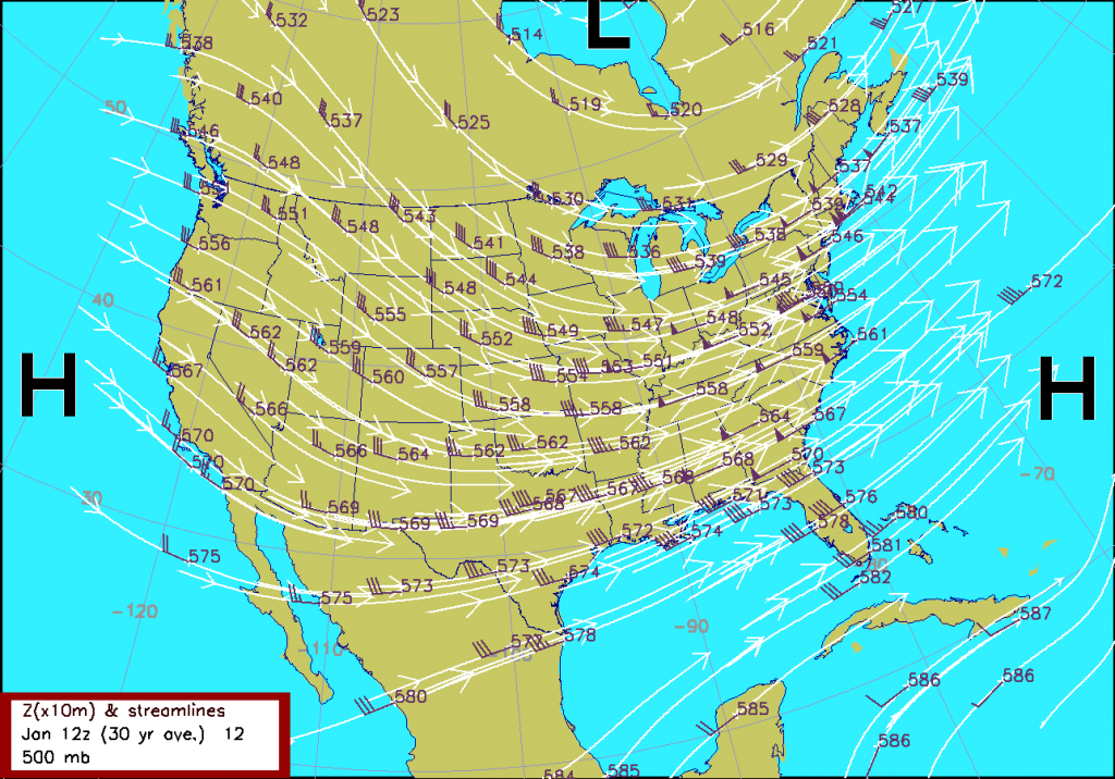 Z_wind_anal_12Z_500mb Based on a 30 year 500 mb climatology